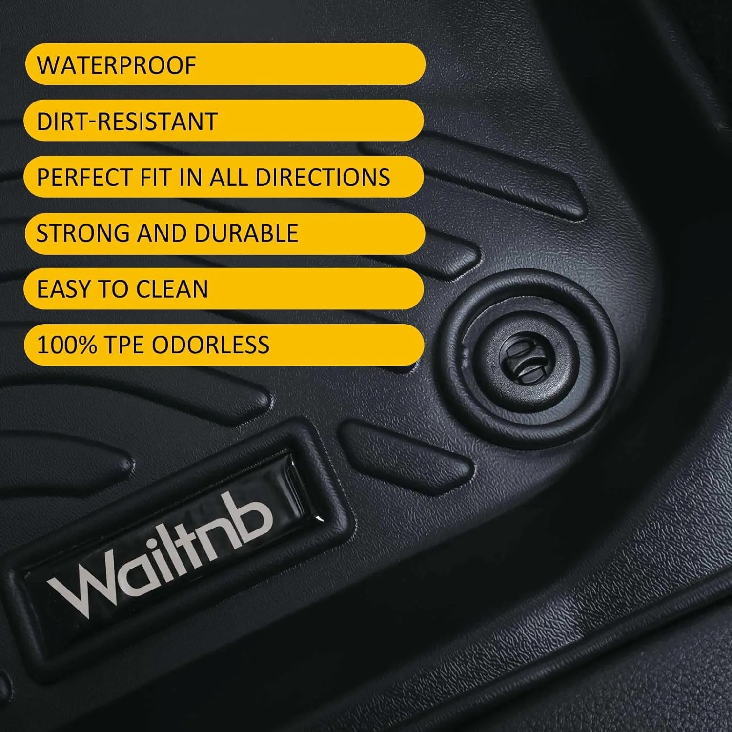 Car Floor Mats Custom Fit 2022 2023 2024 Nissan Frontier Crew Cab with 2nd Row Under-Seat Storage All Weather Floor Liners for Frontier Car Mats Accessories for 22-24 Nissan Frontier Crew Cab