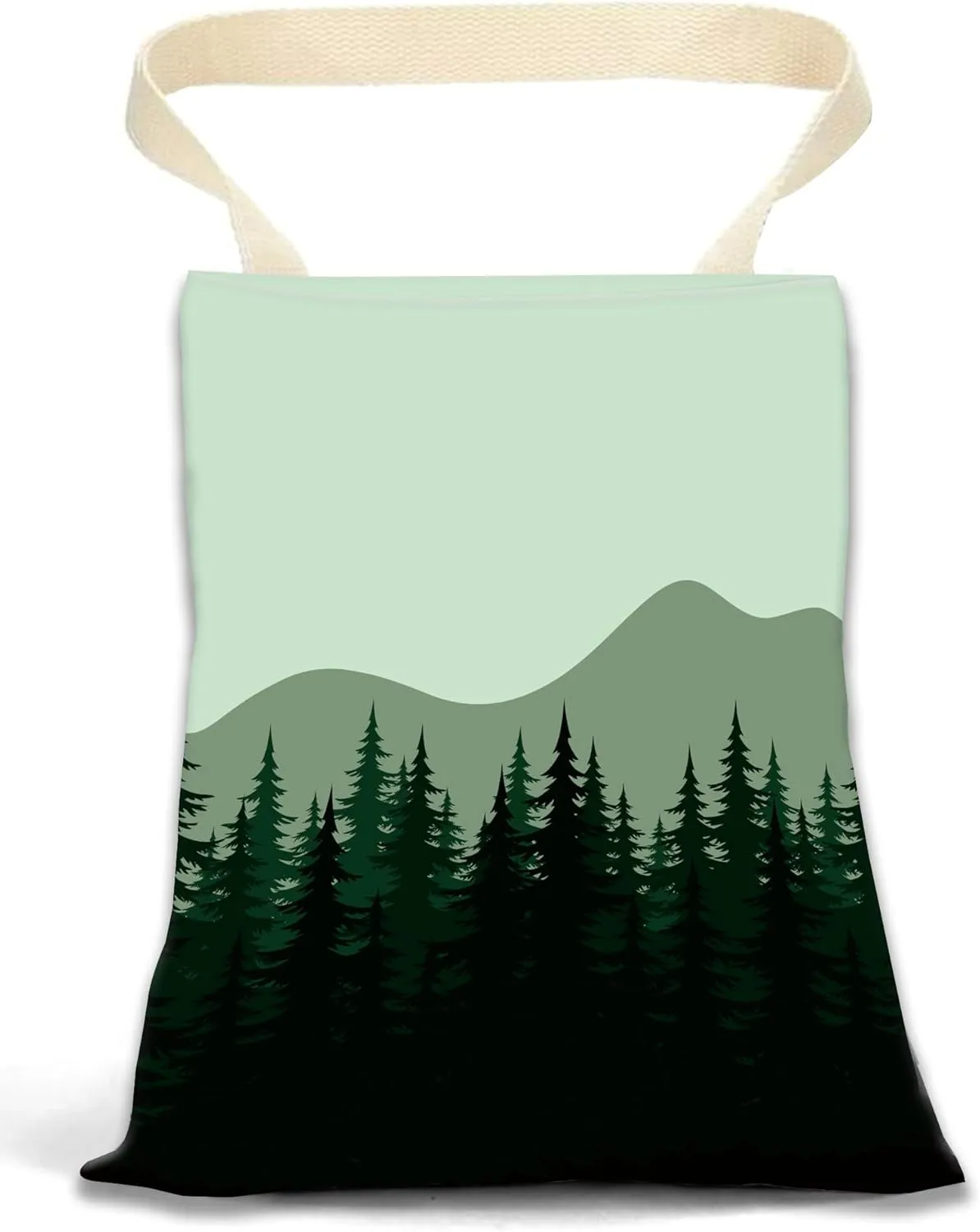 Car Garbage Can, Car Trash Bag, Car Garbage Bag, Hanging Car Trash Can for Car Accessories, Vehicle, Travelling, Camping, Cute Car Back Seat Organizer, Dark Mountain