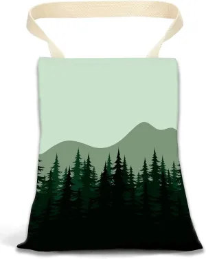 Car Garbage Can, Car Trash Bag, Car Garbage Bag, Hanging Car Trash Can for Car Accessories, Vehicle, Travelling, Camping, Cute Car Back Seat Organizer, Dark Mountain