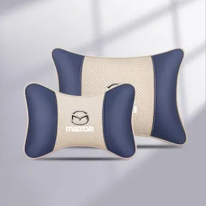 Car Headrest & Lumbar Support Cushion for Mazda Biante 2008-2025, Car Lumbar Support Pillow and Car Neck Pillow Kit for Neck Back Pain Relief Car Seat Accessoires,B