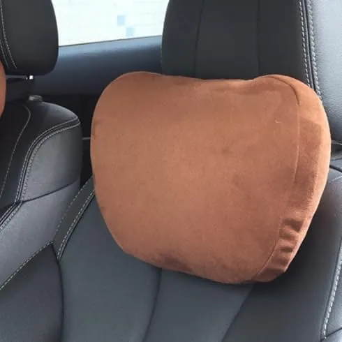 Car Headrest Pillow for Mazda Biante, Softness Breathable Adjustable Ergonomic Car Accessories,Brown