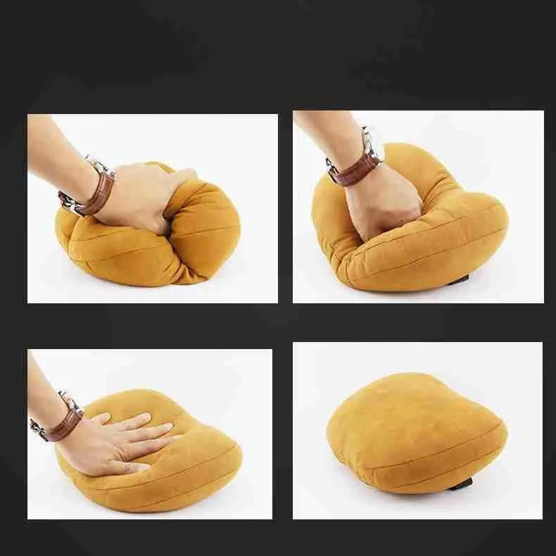 Car Headrest Pillow for Mazda Biante, Softness Breathable Adjustable Ergonomic Car Accessories,Brown