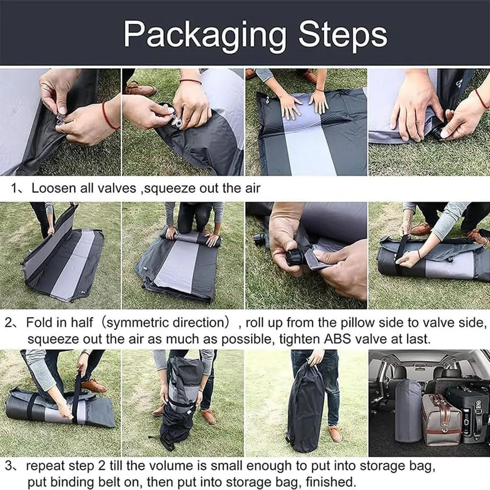 Car Inflatable Mattress, for Jeep Compass 2017-2024 Camping Sleeping Portable Leakproof Comfortable Durable, Auto Accessories,F-Red