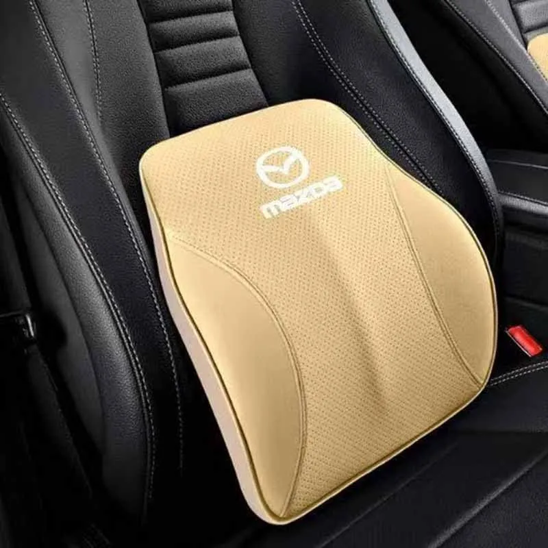 Car Lumbar Support Pillow for Mazda Biante 2008-2018, Memory Foam Lumbar Support Cushion Lumbar Pillow for Lower Back Pain Relief Car Back Cushion for Driving,B