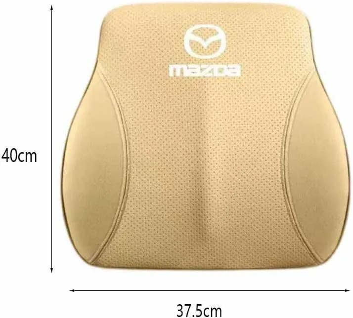 Car Lumbar Support Pillow for Mazda Biante 2008-2018, Memory Foam Lumbar Support Cushion Lumbar Pillow for Lower Back Pain Relief Car Back Cushion for Driving,B