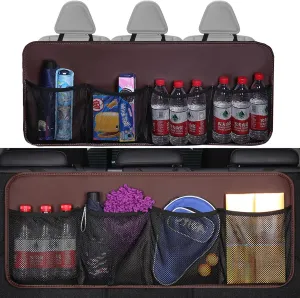 Car Trunk Organizer,Super Capacity Hanging Rear Seat Luggage Storage Bag,Compatible with Chevrolet Suburban Groove Adra FNR-CarryAIl,C3 Brown
