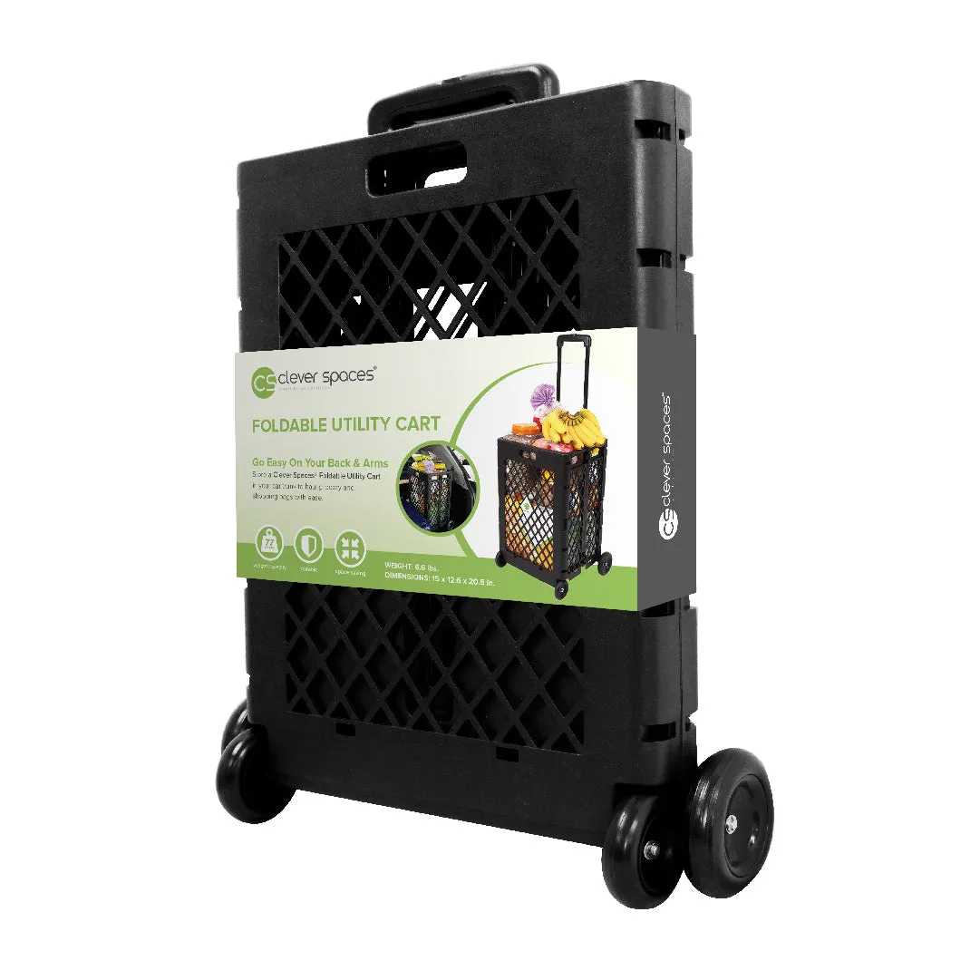 Clever Spaces Foldable Utility Cart (Tall)