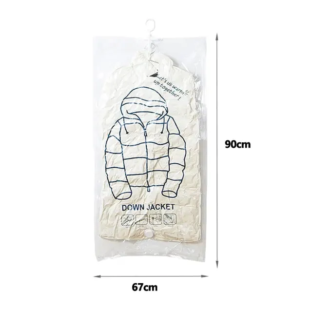 Closet Hanging Organizer Vacuum Bag