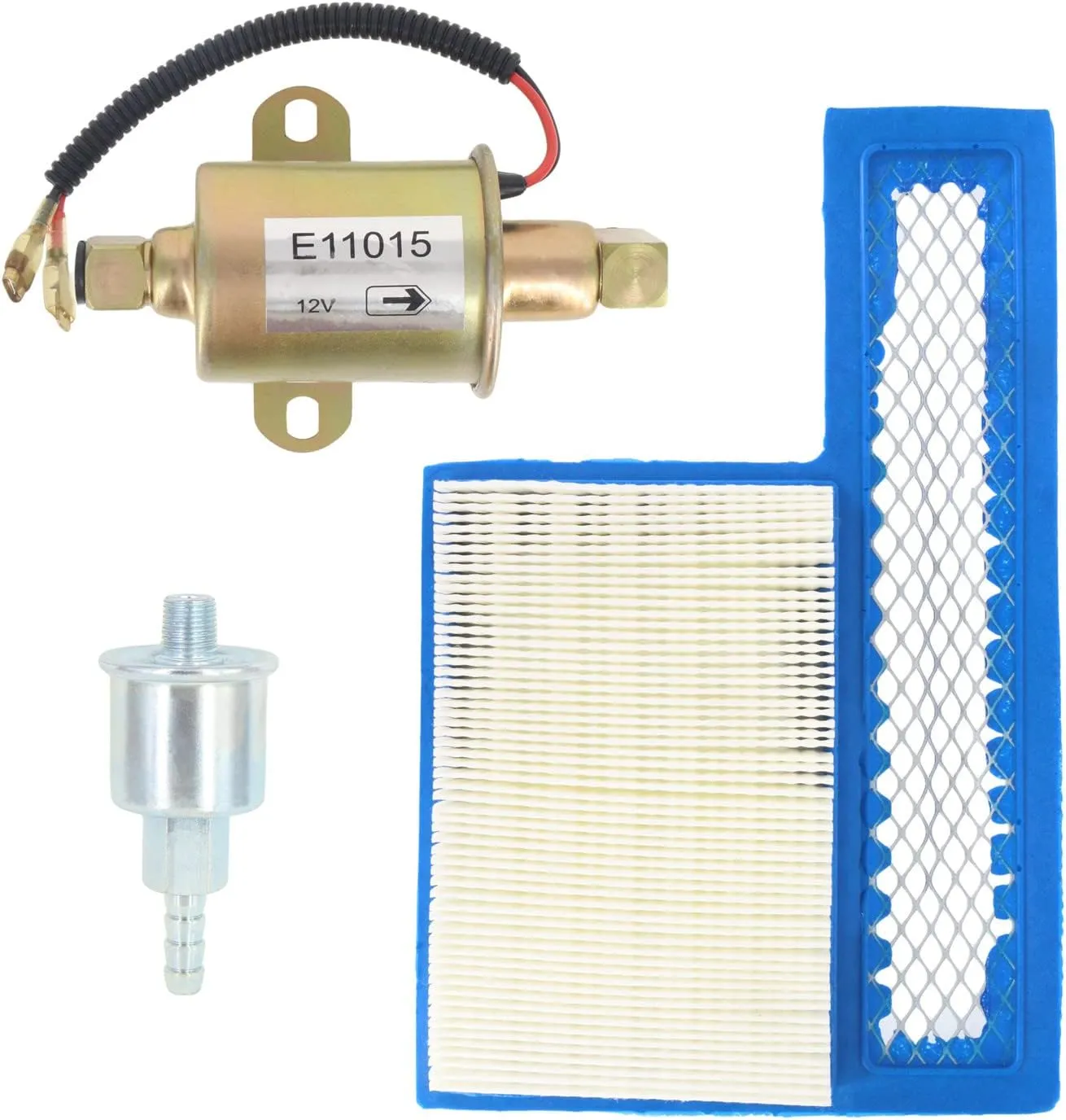 Cnfaner 149-2341-01 Fuel Filter, 1403116 Air Filter, E11015 Electric Fuel Pump for Onan 5500 HGJAB HGJAC Generator