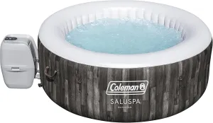 Coleman 90455 SaluSpa Bahamas 71-Inch x 26-Inch 4 Person Outdoor Portable Hot Tub Spa with 120 Air Jets, Pump, 2 Filter Cartridges, and Tub Cover