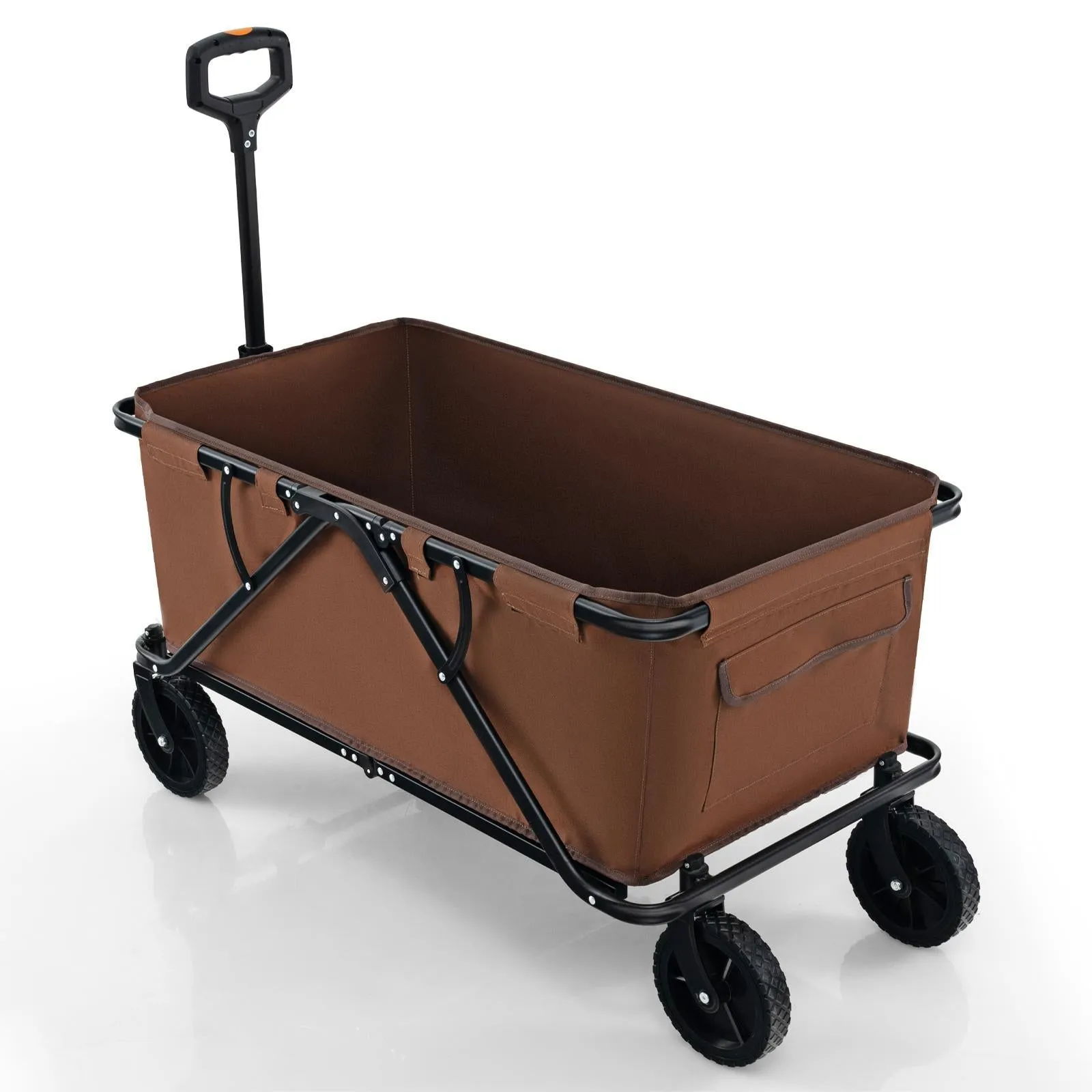 Collapsible Foldable Wagon Cart with Adjustable Handlebar