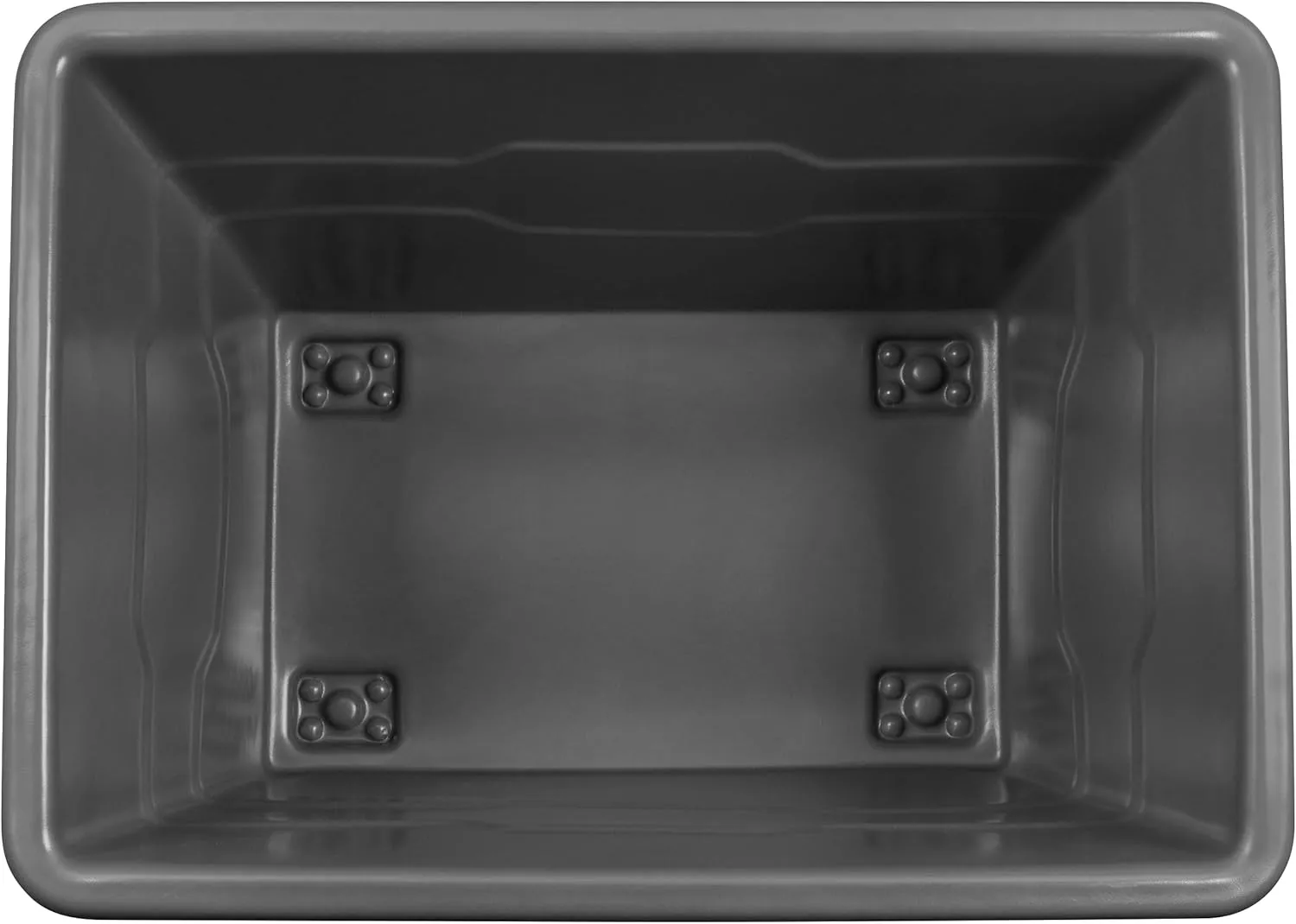 Commercial 16 Bushel Utility Cart with Steel Base, Poly Box Basket Truck, Laundry Cart, and Rolling Trash Bin, 47-Inch x 34.75-Inch x 35.5-Inch, 1000 Pound Weight Capacity, Gray