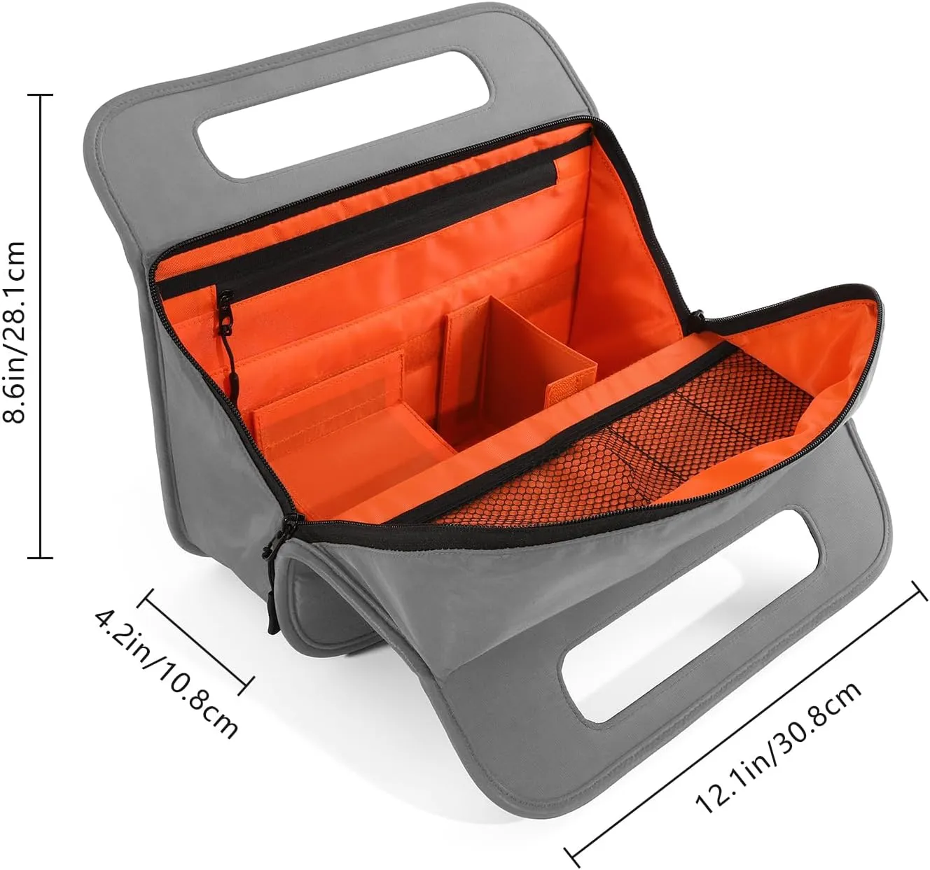 CONTAIL 13 Inch 3L Airport Accessories Storage,Small Business Handbag,Suitcase Drink Holder,Travel Essentials Organizer