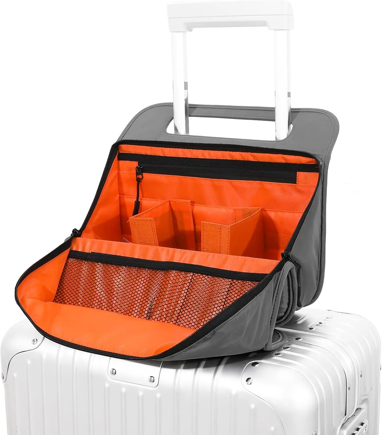 CONTAIL 13 Inch 3L Airport Accessories Storage,Small Business Handbag,Suitcase Drink Holder,Travel Essentials Organizer