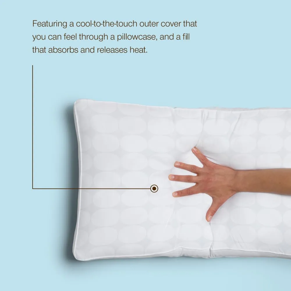 Coop Home Goods Essence Cooling Down Alternative Pillows Set of 2, Queen Size Adjustable Cooling Pillow for Hot Sleepers, Cool-Touch Luxury Hotel Pillows for Stomach, Back, or Side Sleepers 27x17