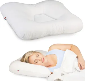 Core Products Tri-Core Gentle-Cervical Support Pillow for Neck, Shoulder, and Back Pain Relief; Ergonomic Orthopedic Contour- for Back and Side Sleepers; Assembled in The USA- Gentle, Full Size
