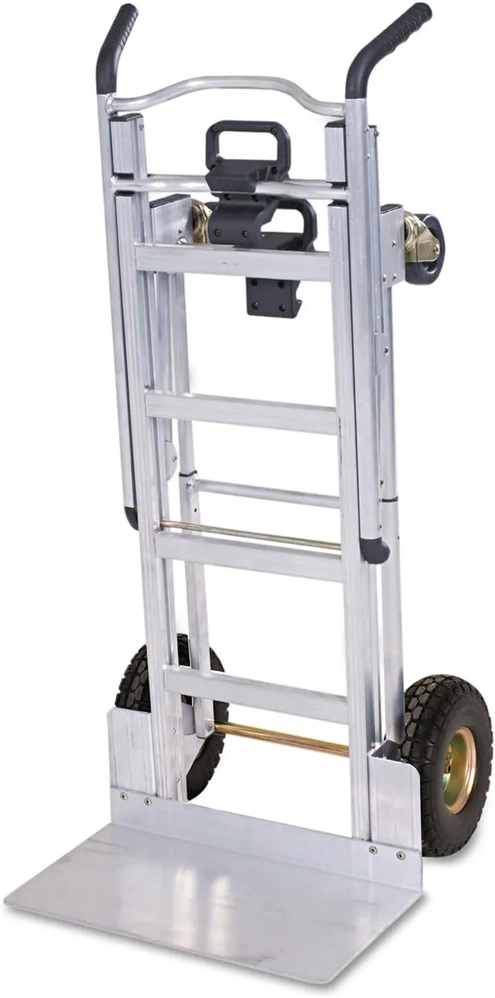 Cosco 12312ABL1E 3-in-1 Convertible Truck 800-1000lb Cap. 21.06"w x 21.85"d x 48.03"h Aluminum