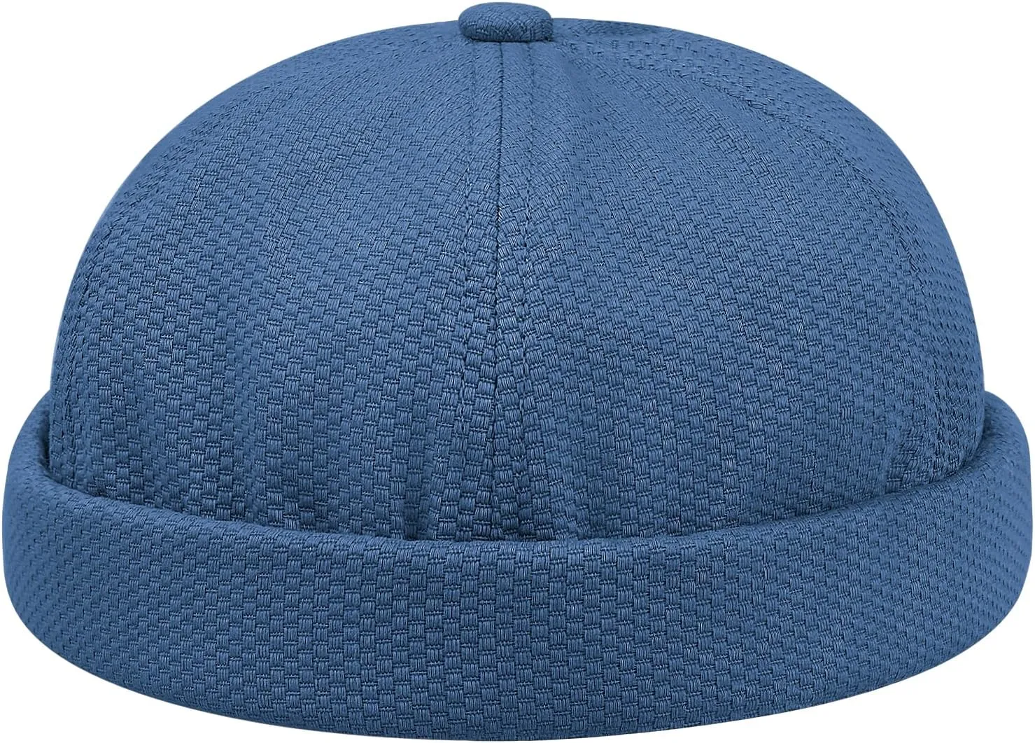 Croogo Breathable Docker Beanie Cap Brimless Sailor Fisherman Leon Hat Adjustable Landlord Hat Skullcap Running Summer Cap