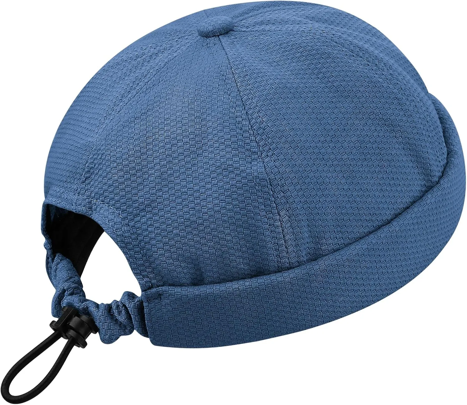 Croogo Breathable Docker Beanie Cap Brimless Sailor Fisherman Leon Hat Adjustable Landlord Hat Skullcap Running Summer Cap