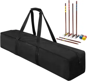 Croquet Storage Bag, Large Zippered Duffel Bag with Handles, 40.16x9.45x7.87 inches, Portable Sports Equipment Organizer, Travel Container for Croquet Sticks, Mallets Accessories