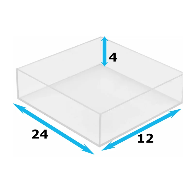 Custom Made Heavy Duty Clear Acrylic Box