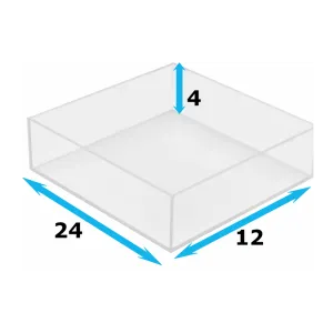 Custom Made Heavy Duty Clear Acrylic Box