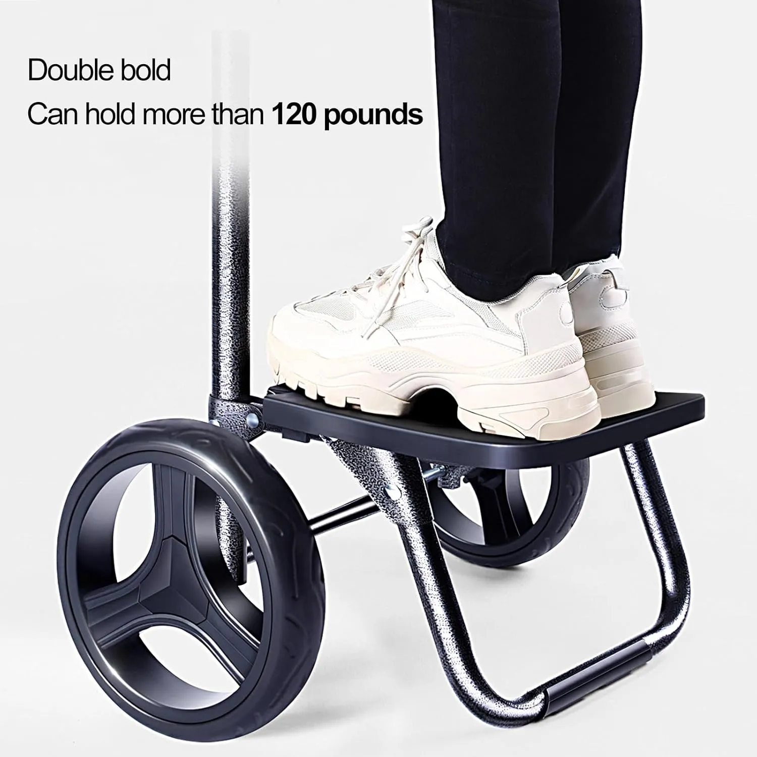 DELURA Folding Shopping Cart, Vegetable Cart, Small Cart, Household Folding Lightweight Bag, Shopping Trolley for The Elderly, Ultra-Light Trolley (Color : A)