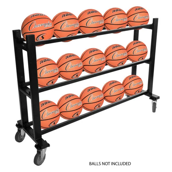 Deluxe Heavy-Duty Basketball Cart