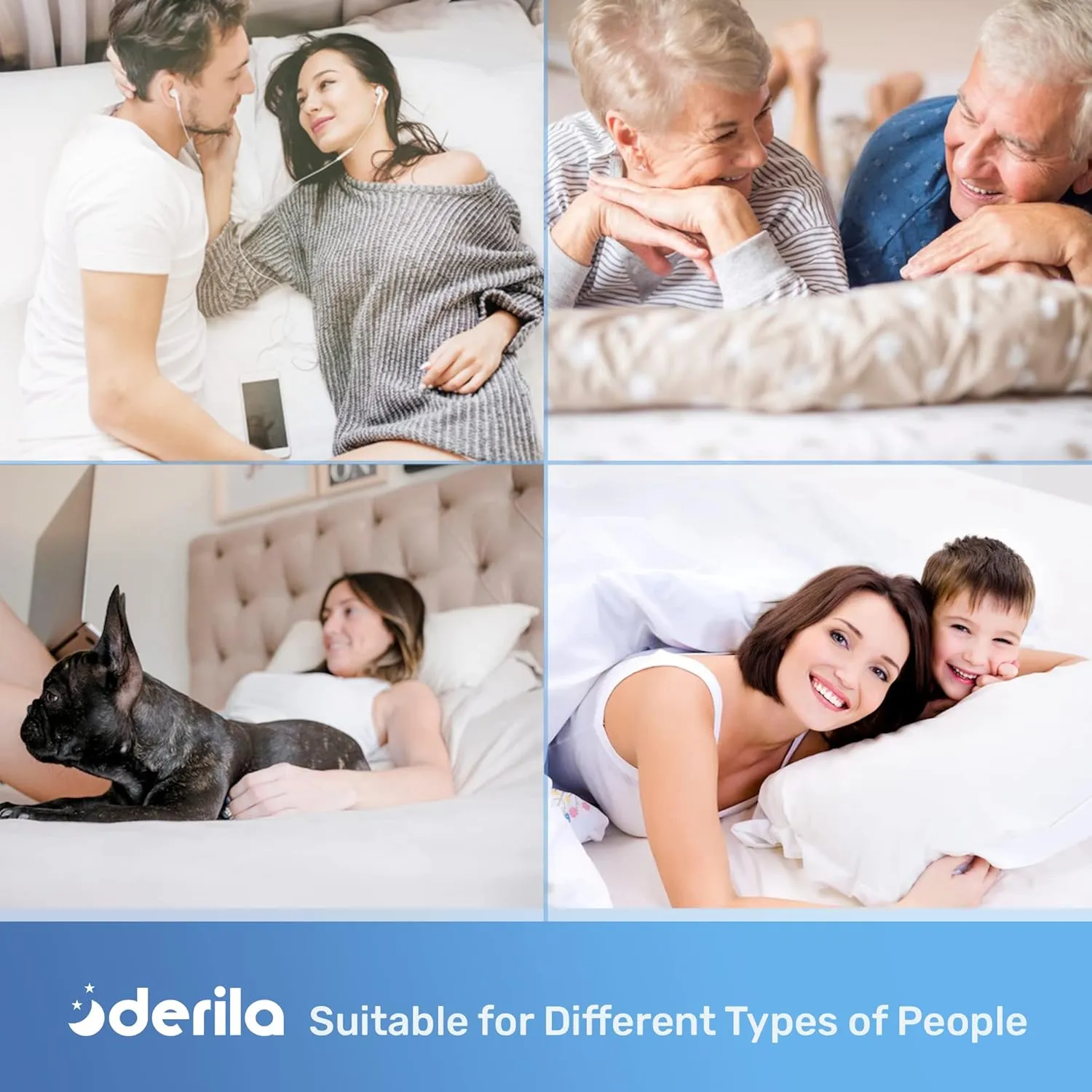 Derila King Size Cooling Pillowcase | Optimal Temperature Control for Your Memory Foam Pillow for Perfect Sleep. Quality Material White Pillowcase ensures Anti Snore Pillows