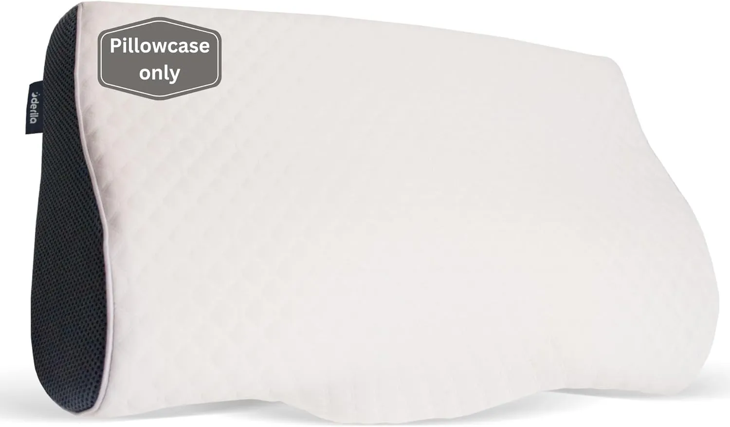 Derila Queen Size Pillowcase | Designed to Keep Your Derila Memory Foam Pillow for snoring Relief Covered and Protected with This Crisp, Clean, White Pillowcase Made from Premium Materials