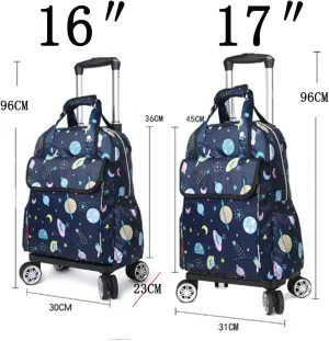 Detachable Shopping cart, Portable Travel Bag, Shopping Basket with Wheels（HEI17）, US4cart41-16