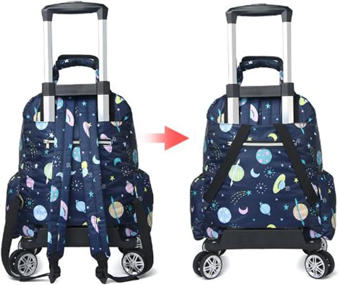 Detachable Shopping cart, Portable Travel Bag, Shopping Basket with Wheels（HEI17）, US4cart41-16