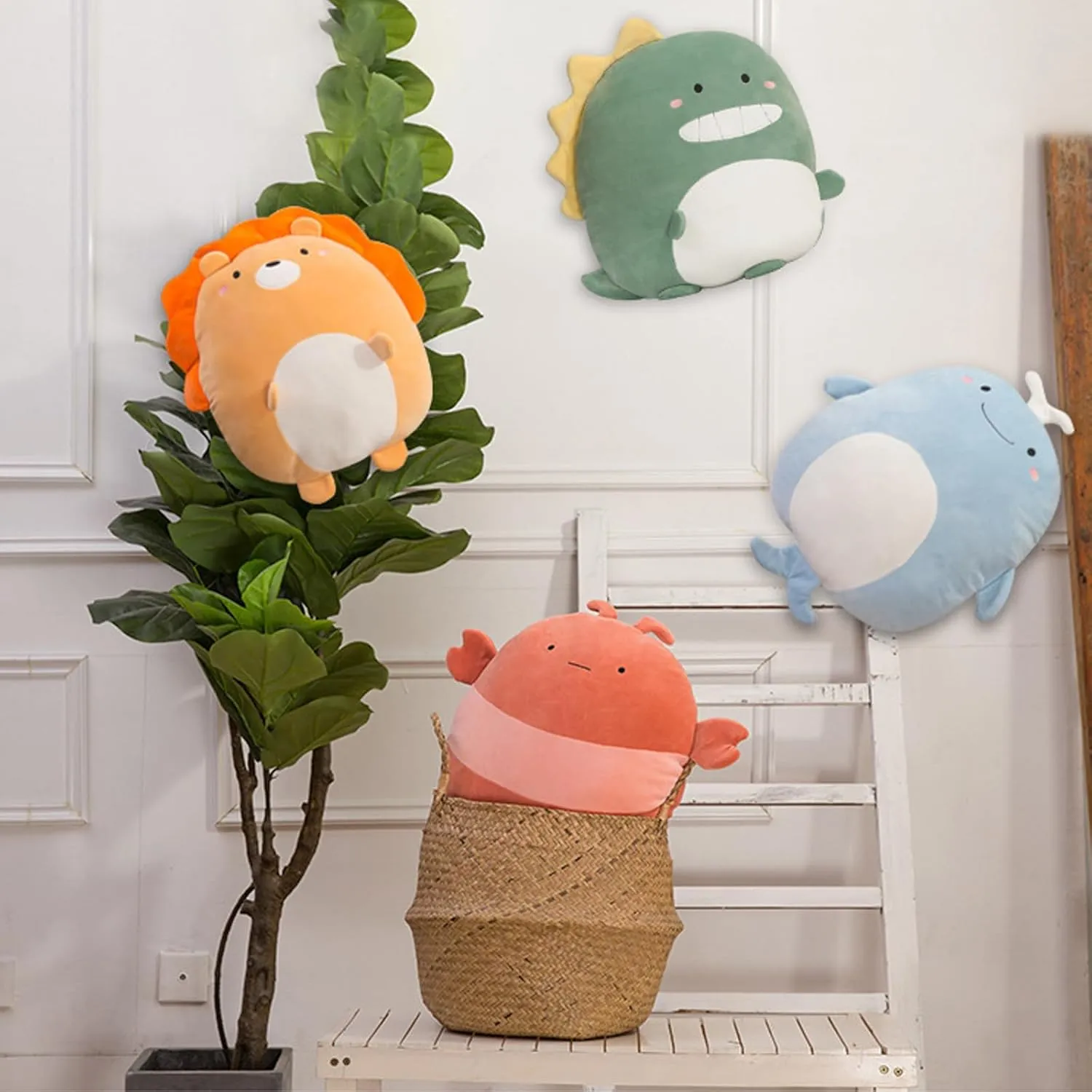 Dinosaur Plush Pillow, 16 inch Cute Dinosaur Stuffed Animals Toy Dinosaur Plushie Pillow Gifts for Birthday, Valentine, Christmas
