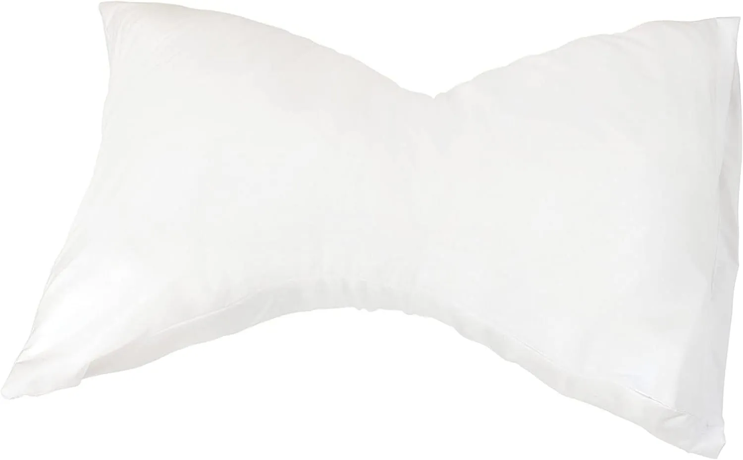 DMI Neck Pillow for Cervical, Neck and Shoulder Support to Relieve Pain and Headaches with Removable Cover, Medium Support, White