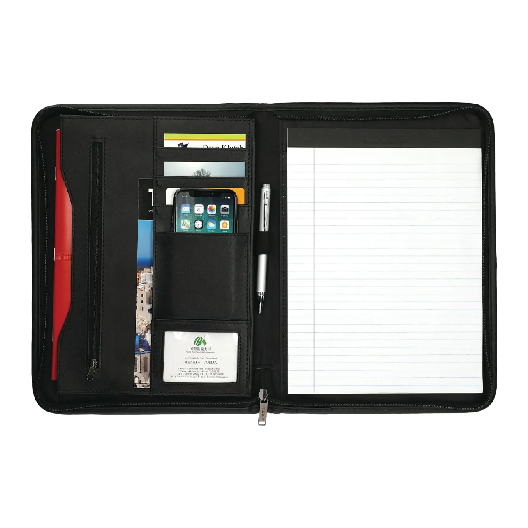 DuraHyde Zippered Padfolio