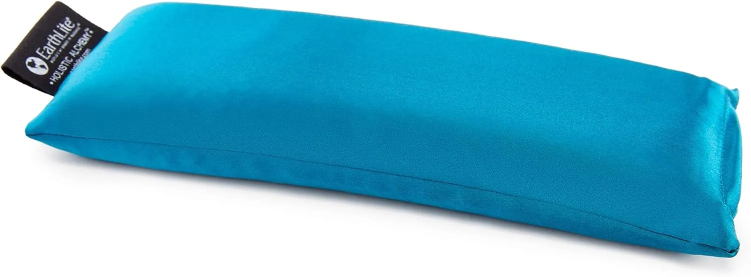 EARTHLITE Holistic Alchemy Aromatherapy Eye Pillow - 100% Silk Cover, Natural Herbs & Flax Seeds, Weighted, Cooling & Soothing
