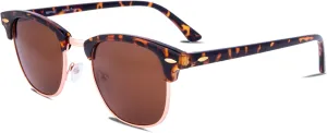 EFE Classic Oversized Polarized Sunglasses for Women Composite TR90 Frame UV 400 Protection Fashion Retro Eyewear