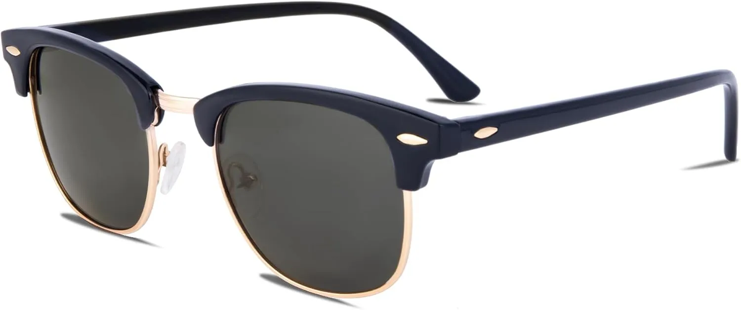 EFE Classic Oversized Polarized Sunglasses for Women Composite TR90 Frame UV 400 Protection Fashion Retro Eyewear