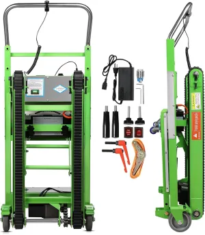 Electric Stair Climbing Hand Trucks Dolly Cart, 900lb Capacity Heavy Duty Stair Climber with Ropes, Carry Heavy Objects Up and Down Stairs Effortless for Furniture Logistics Warehouse