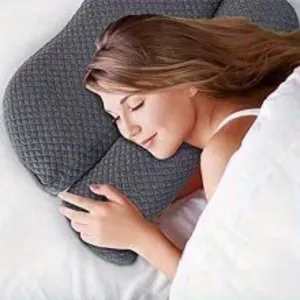 Ergonomic Contoured Memory Foam Neck Pillow – Orthopedic Support for Deep Sleep