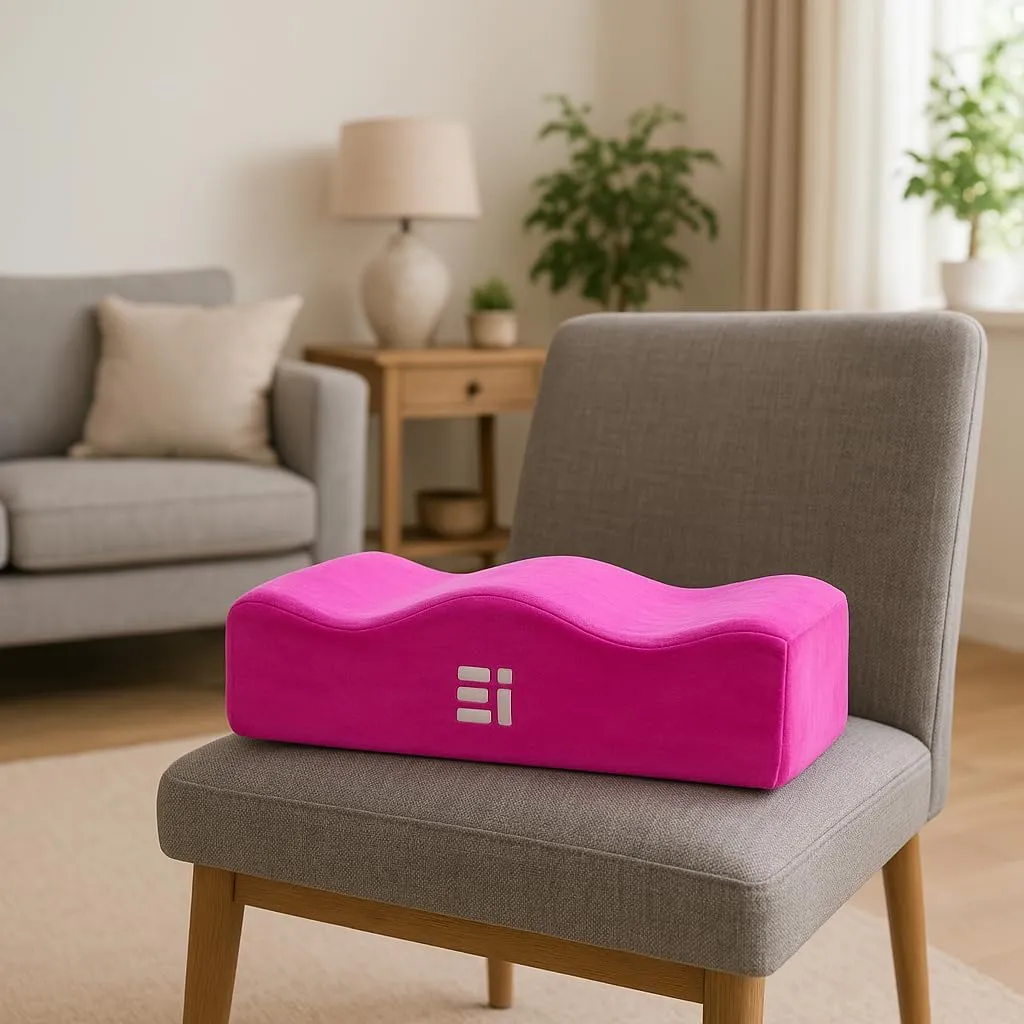 Ergonomic Innovations BBL Pillow After Surgery - Butt Pillow for Sitting Post Surgery for Home, Office, Driving - Booty Pillows Brazilian Butt Lift Supplies BBL Recovery Must Haves, Pink