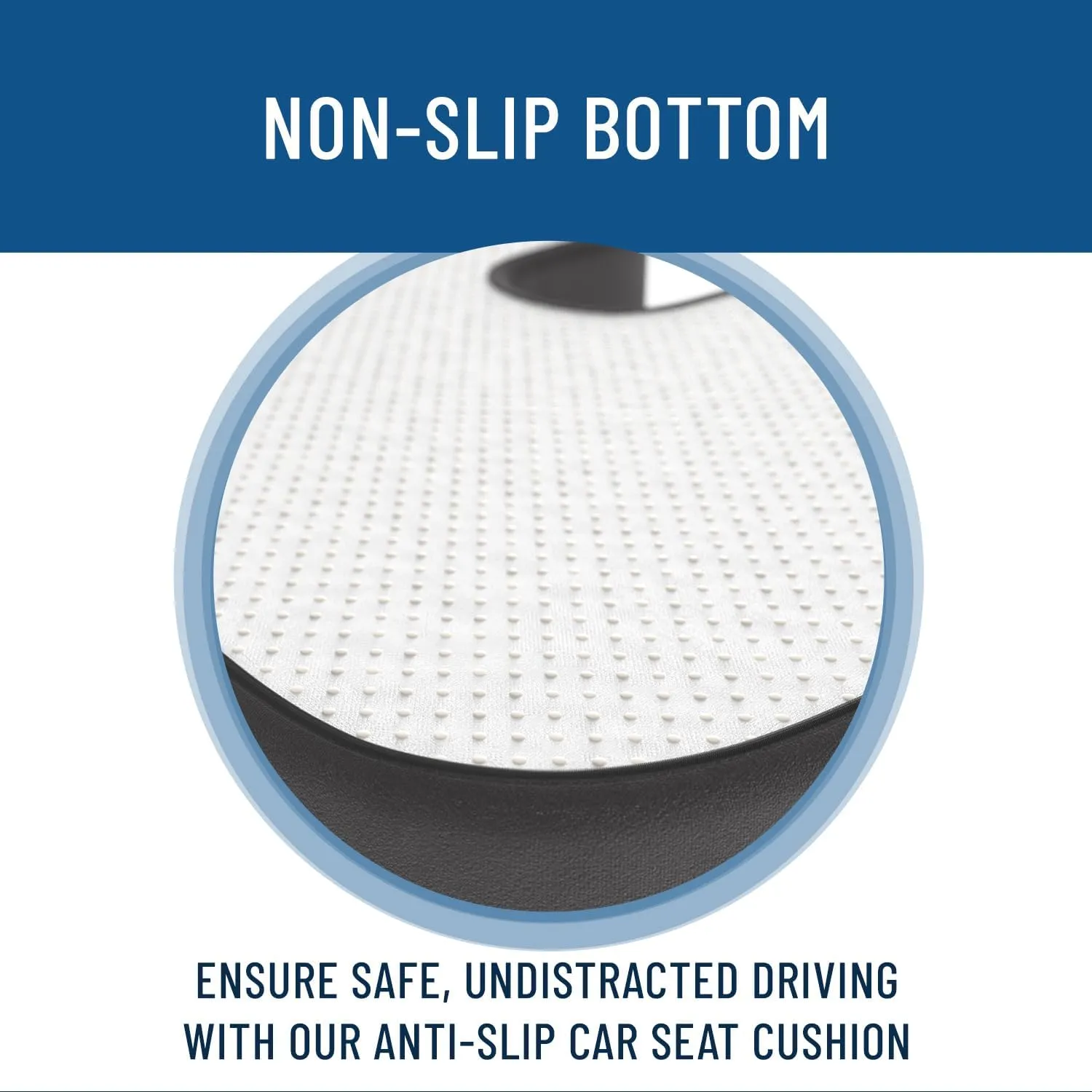 Everlasting Comfort Doctor Recommended Memory Foam Seat Cushion for Office Chairs & Car Seat - Ergonomic Office Desk Accessories for Tailbone Pain Relief, Sciatica & Back Support