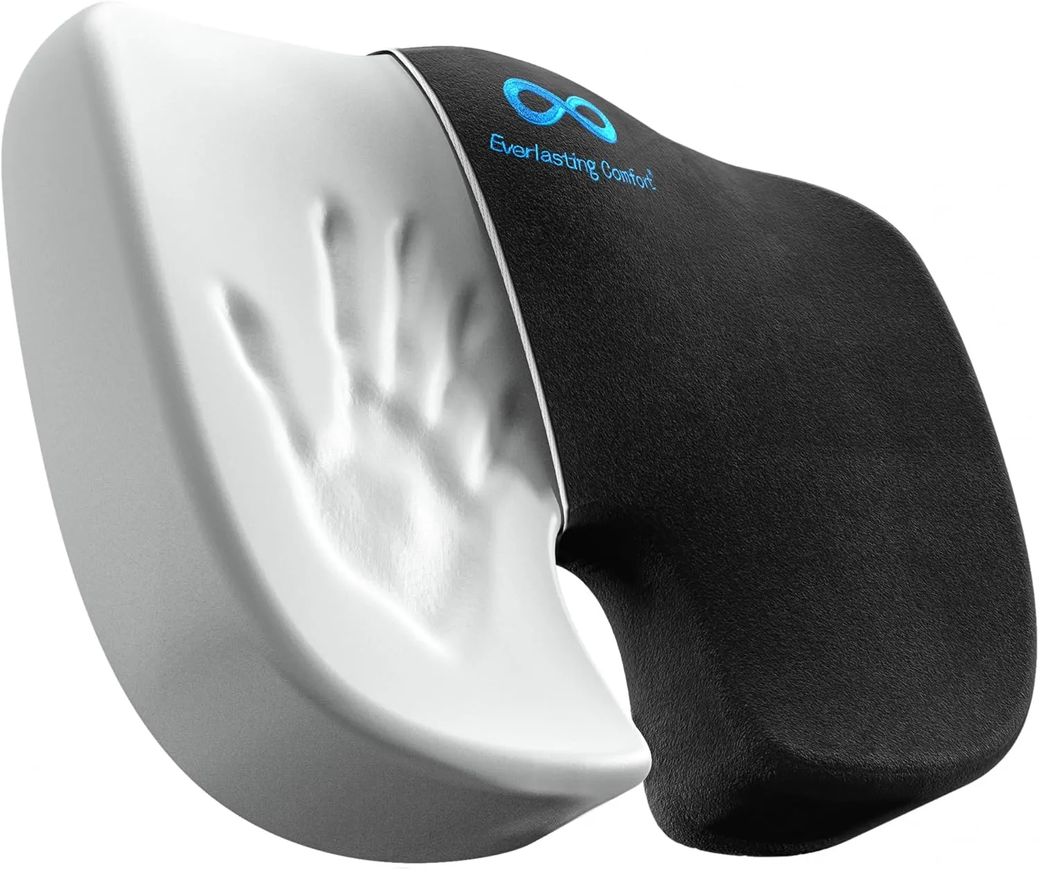 Everlasting Comfort Doctor Recommended Memory Foam Seat Cushion for Office Chairs & Car Seat - Ergonomic Office Desk Accessories for Tailbone Pain Relief, Sciatica & Back Support