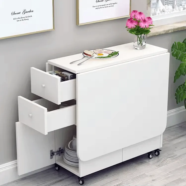 Extendable Rolling Storage Cart - Multifunctional Home Office Organizer