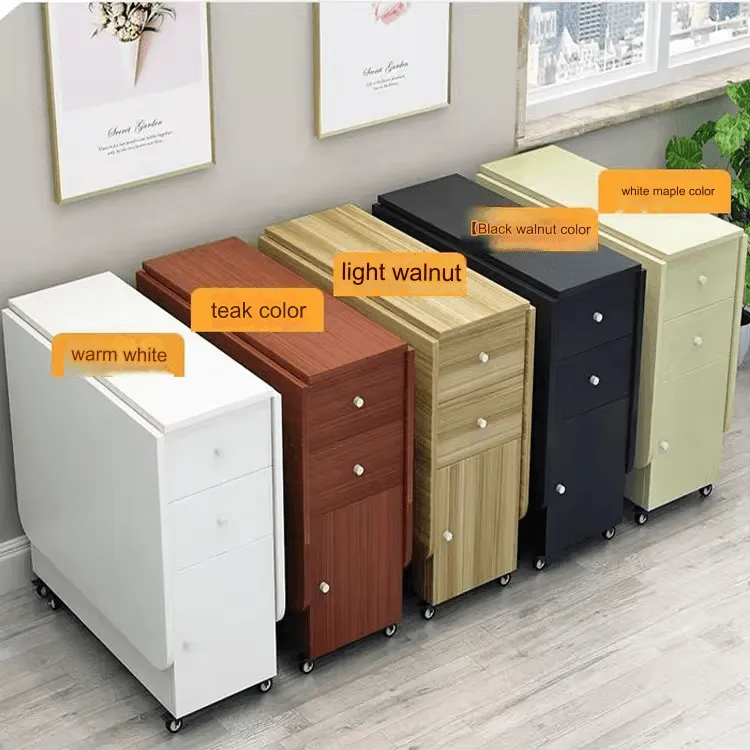 Extendable Rolling Storage Cart - Multifunctional Home Office Organizer