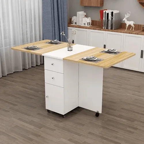 Extendable Rolling Storage Cart - Multifunctional Home Office Organizer