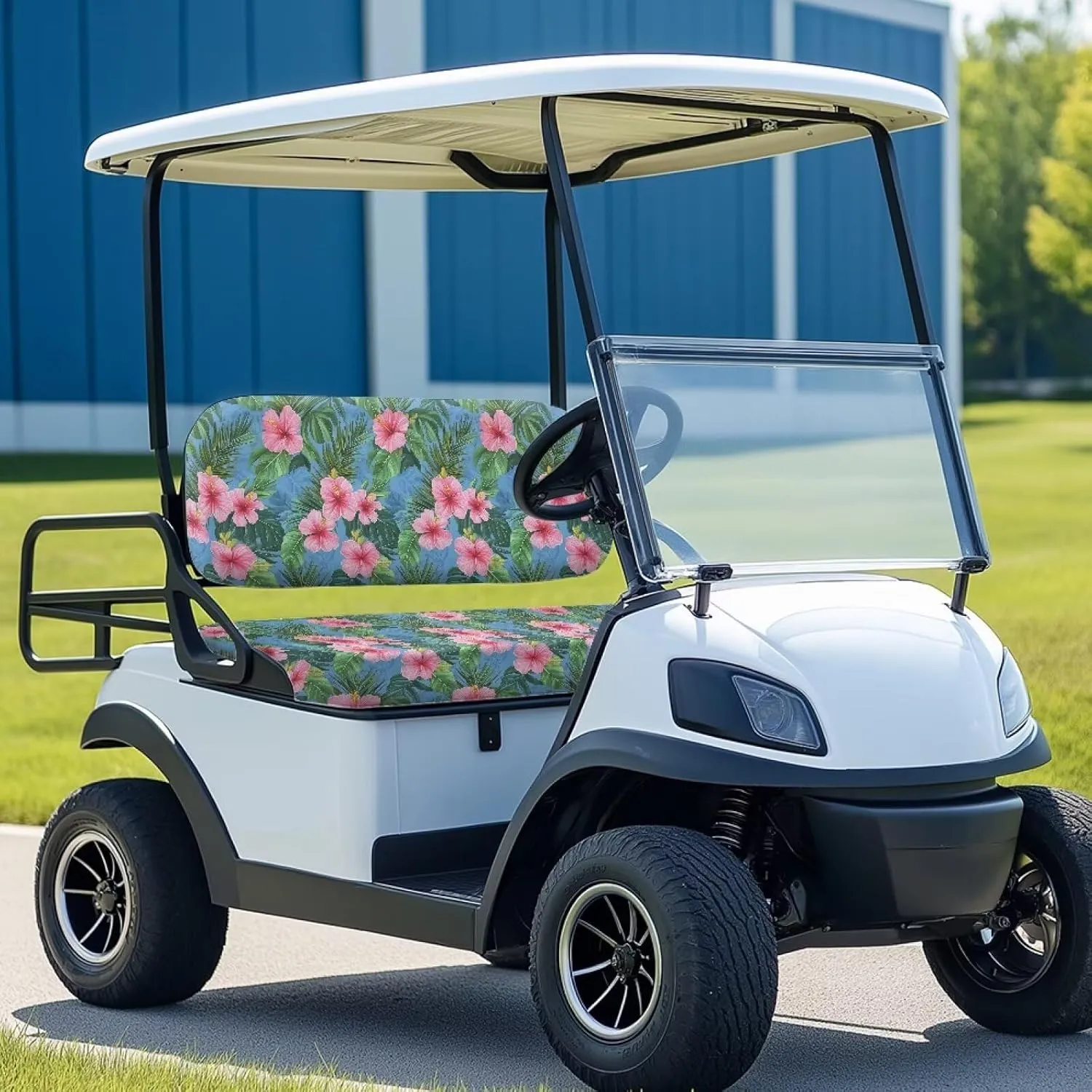 EZGO RXV Seat Covers with Elastic Edges - Heavy-Duty Universal Size for Club Car Precedent All-Season Protection