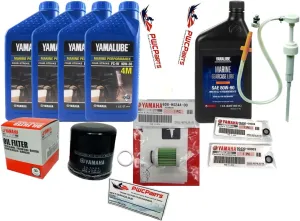 F75 F90 F115 Outboard Service Maintenance Kit, 10W-30 4M Oil Change Kit, Marine Gearcase Lube, Filters, Fits Yamaha 2006  Models