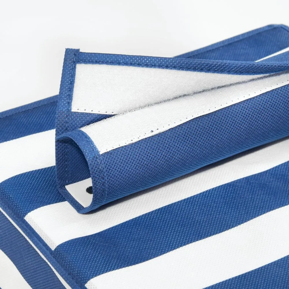 Fabric Hanging Closet Storage Organizer - Navy/White