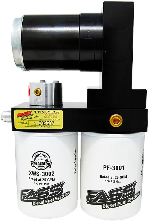 FASS TSD07165G Titanium Signature Series 165GPH Diesel Fuel System fits RAM 5.9L and 6.7L Cummins 2005-2018 & 2021